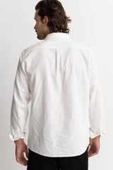 Classic Linen Ls Shirt White