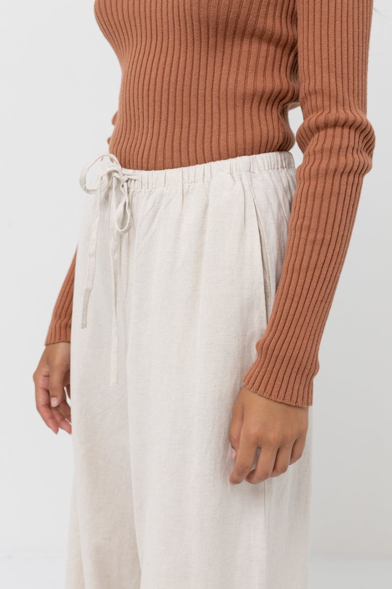 Classic Drawstring Pant Oat