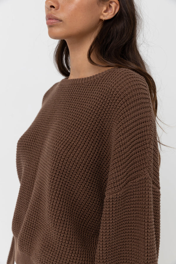 Classic Knit Jumper Chocolate