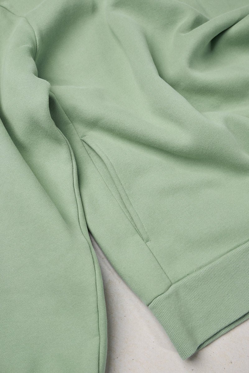 Classic Fleece Crew Seafoam