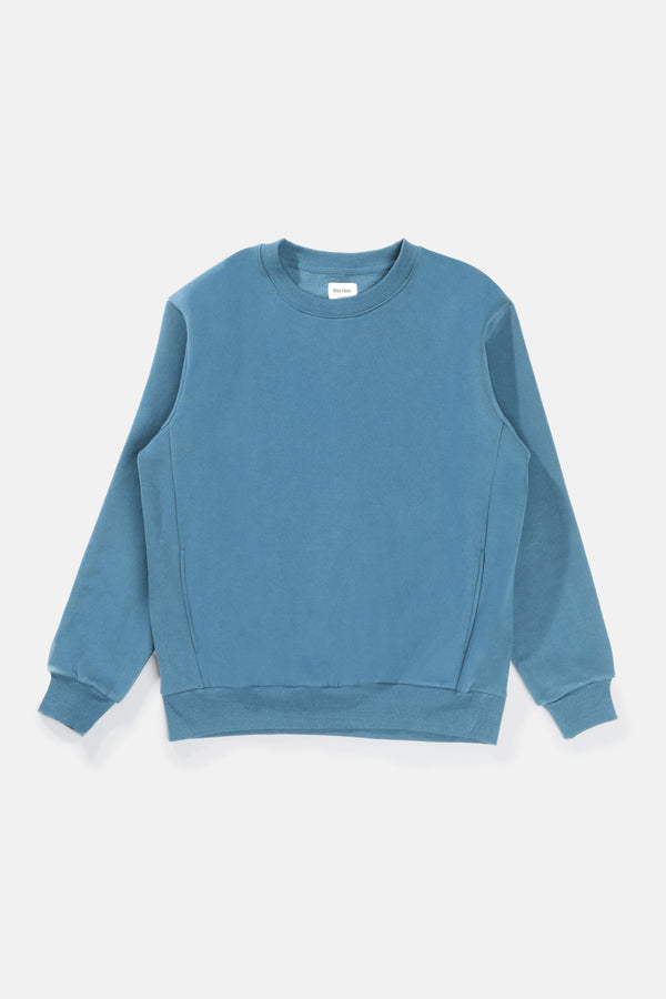 Classic Fleece Crew Mineral Blue