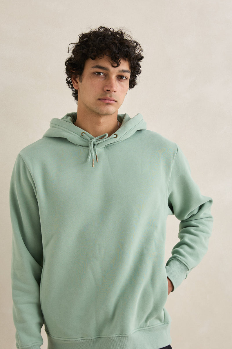 Classic Fleece Hood Seafoam