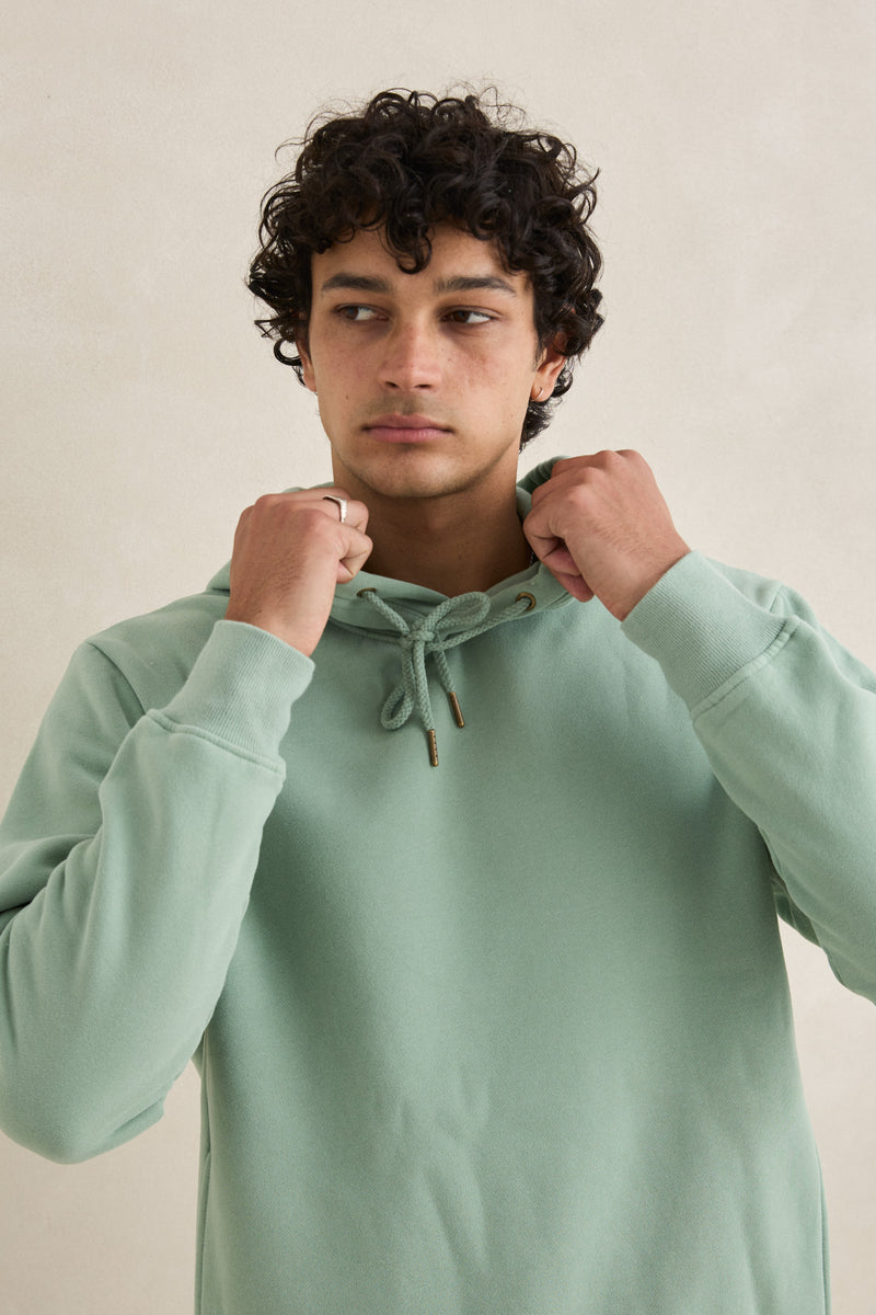 Classic Fleece Hood Seafoam