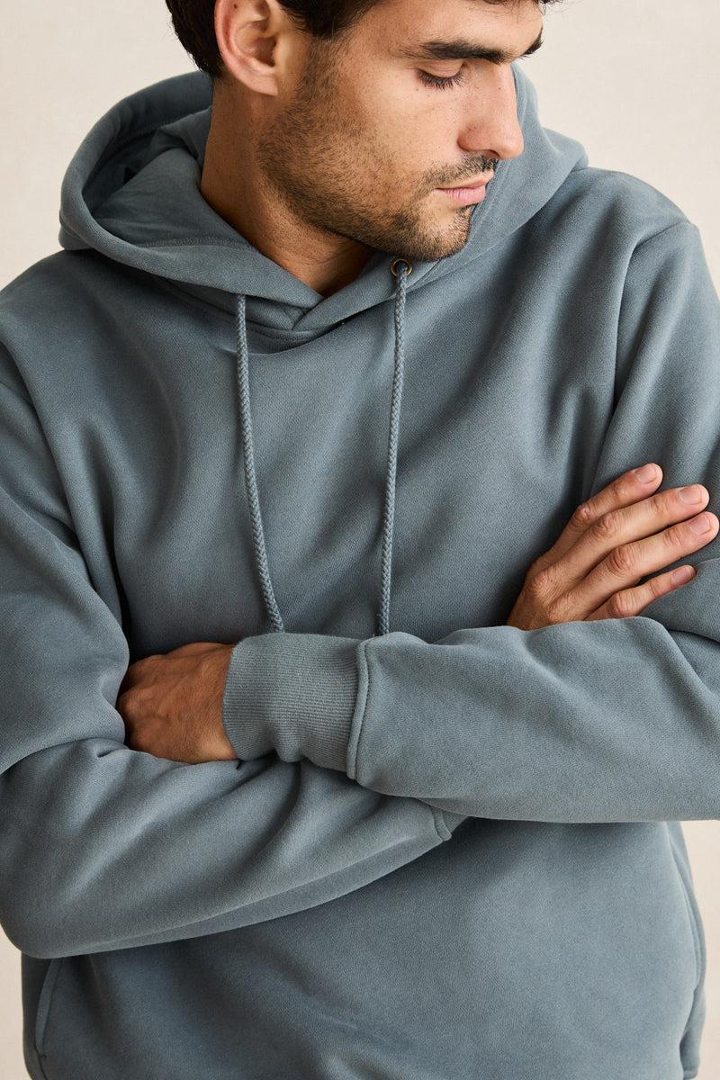 Classic Fleece Hood Silver Pine