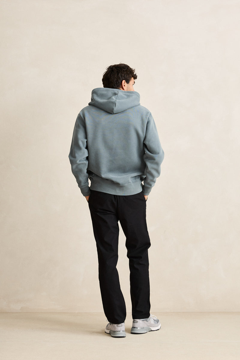 Classic Fleece Hood Silver Pine