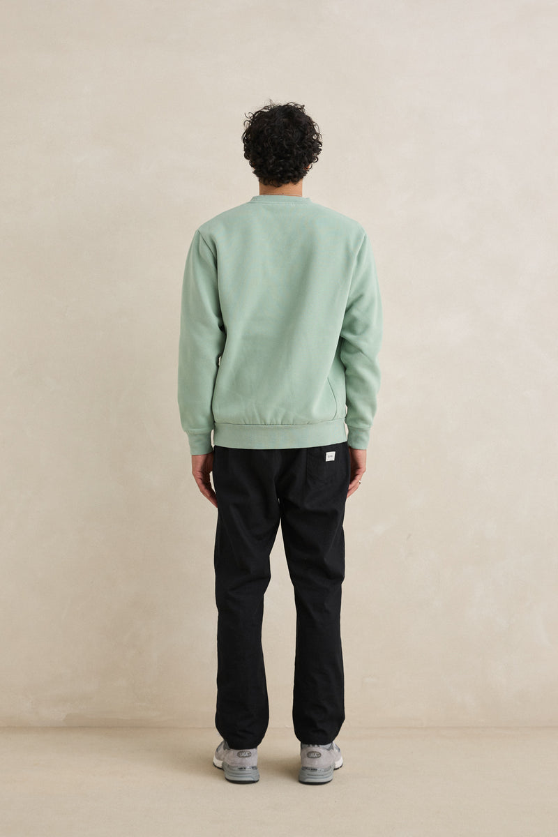 Classic Fleece Crew Seafoam