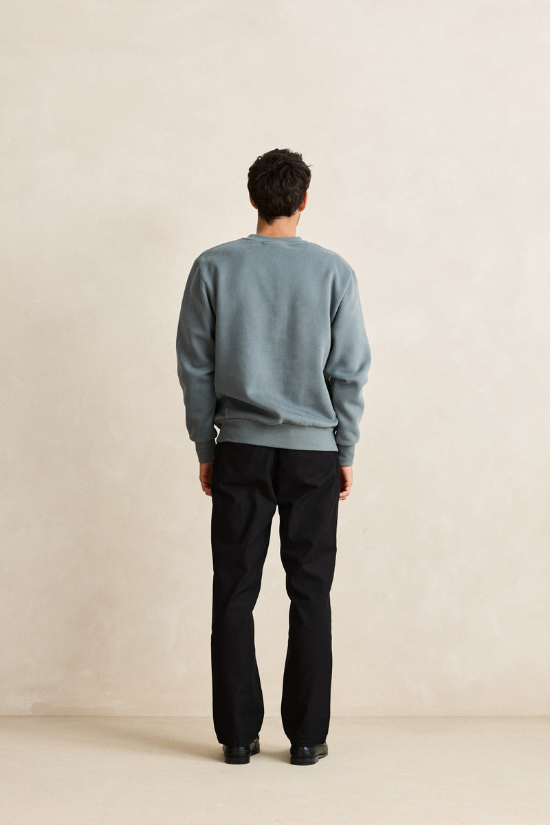 Classic Fleece Crew Silver Pine