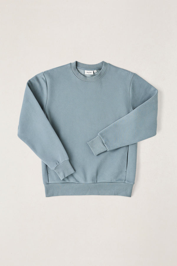 Classic Fleece Crew Silver Pine
