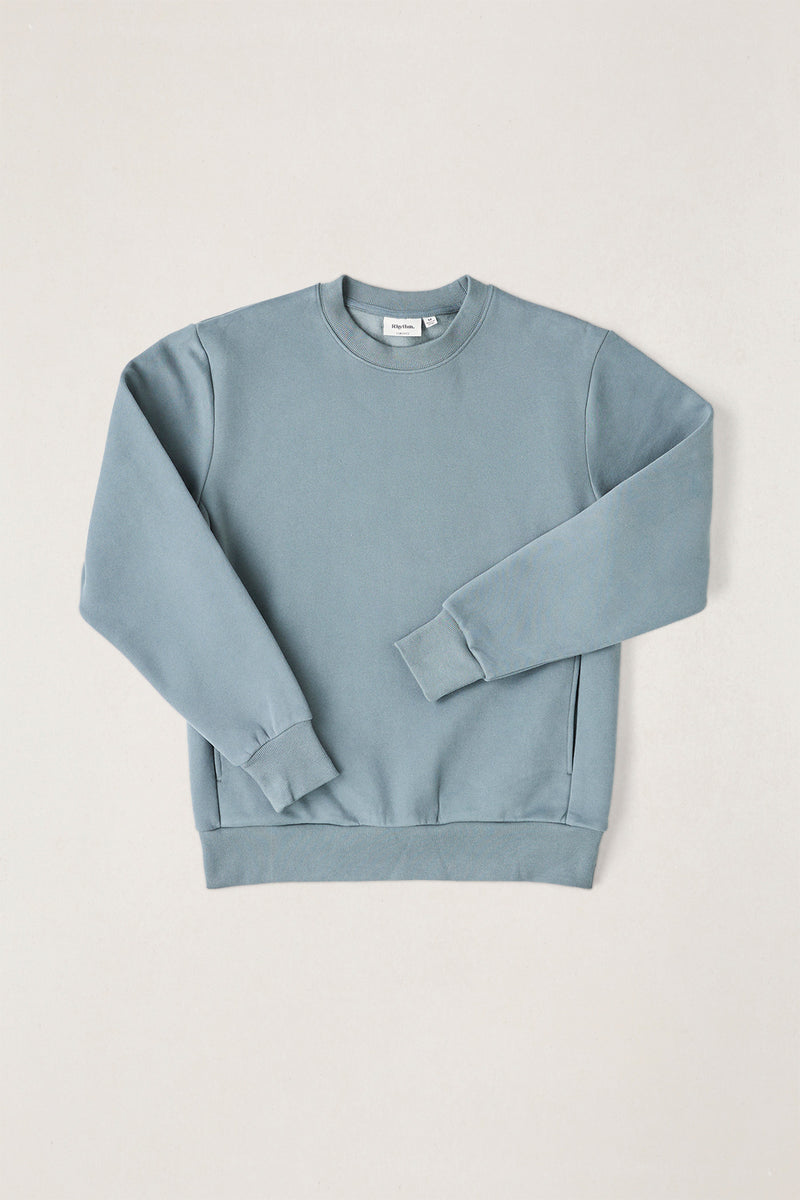 Classic Fleece Crew Silver Pine