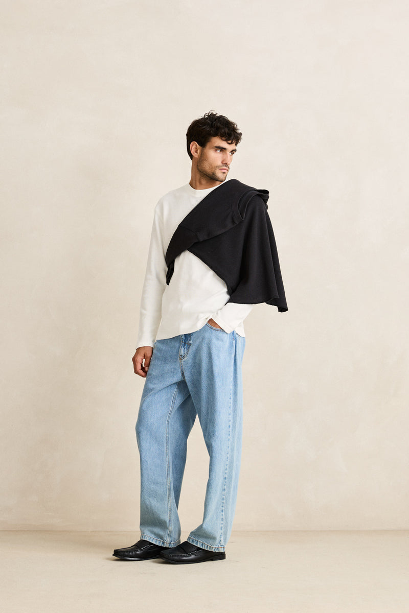Classic Waffle Knit Vintage White