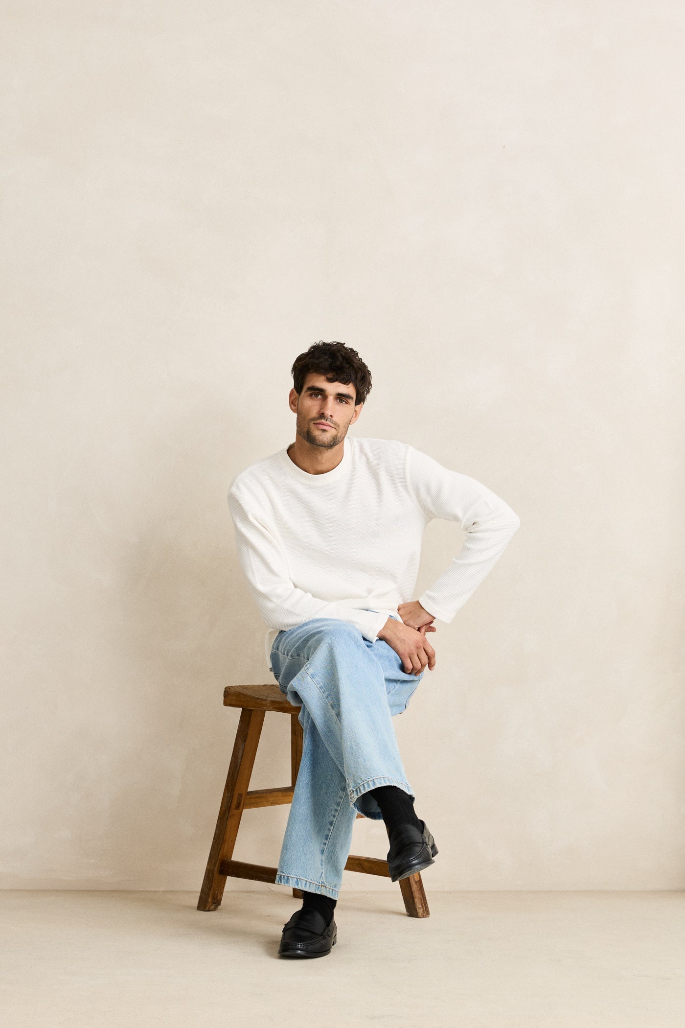 【Rosen Kreuz】VINTAGE WAFFLE KNIT Rosen Kreuz】VINTAGE WAFFLE KNIT | OUR BRAND,Rosen Kreuz