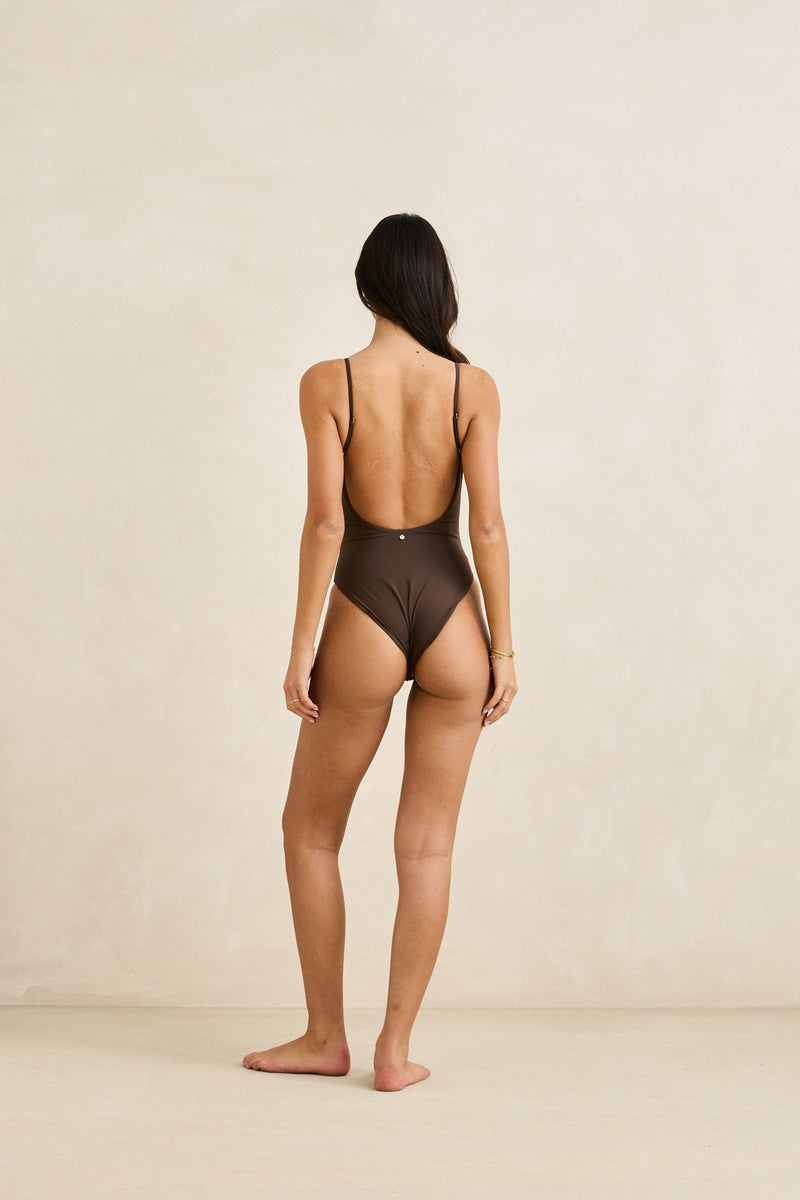 Classic Minimal One Piece Chocolate