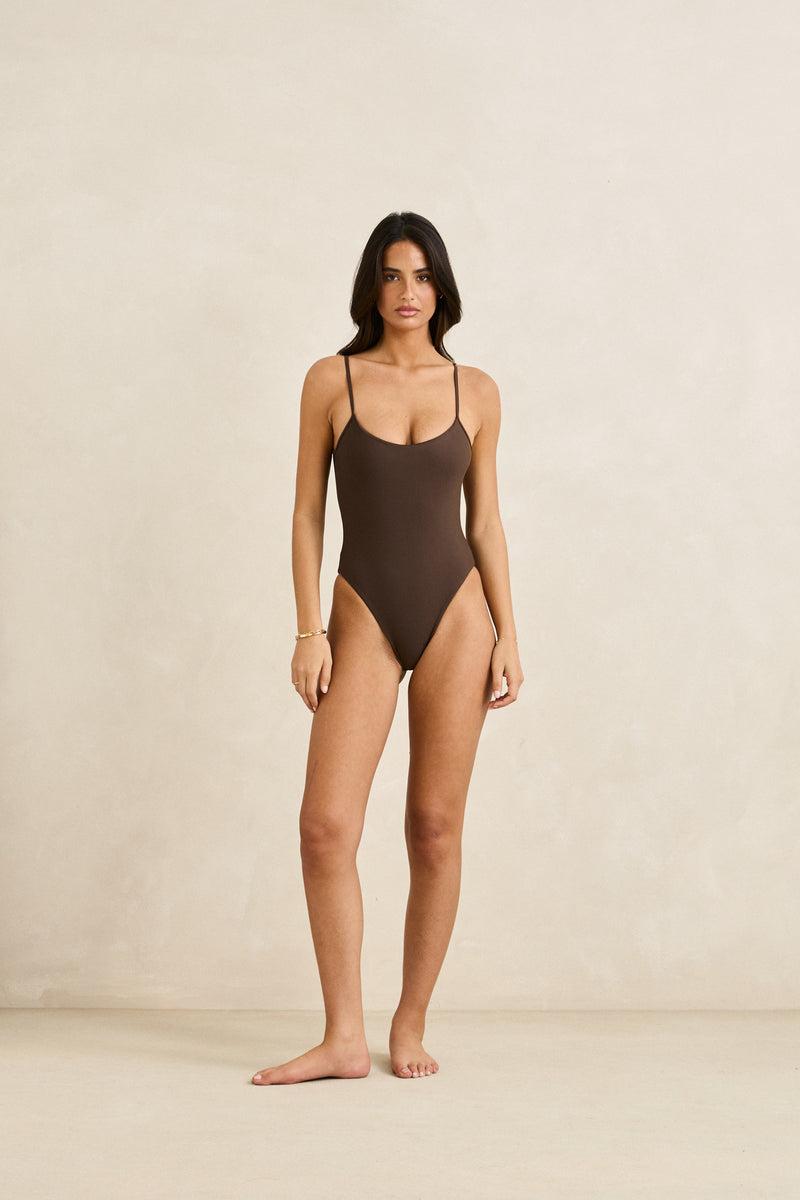 Classic Minimal One Piece Chocolate