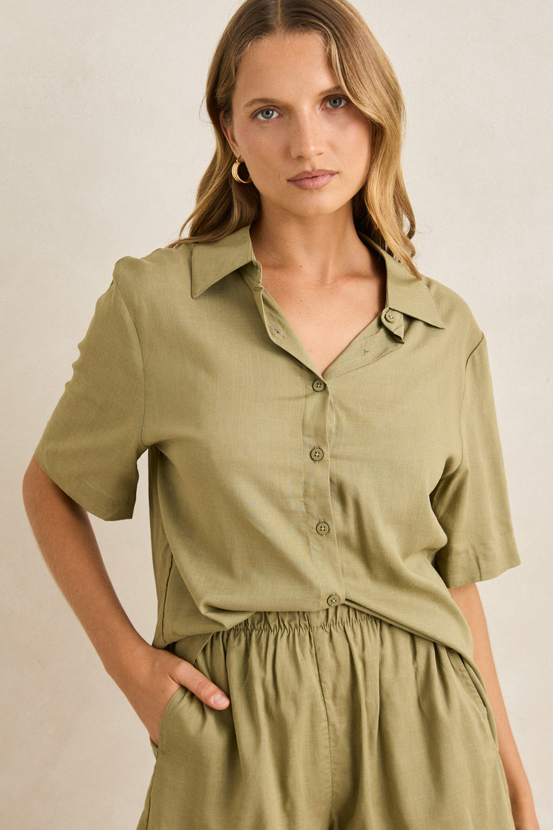 Classic Lounge Shirt Olive
