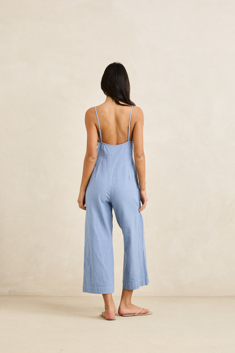 Classic Jumpsuit Steel Blue