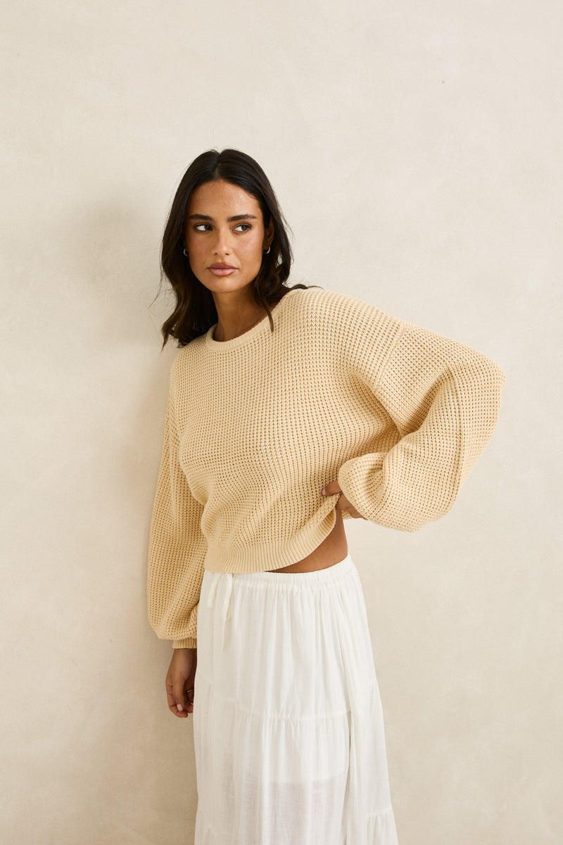 Classic Knit Jumper Butter