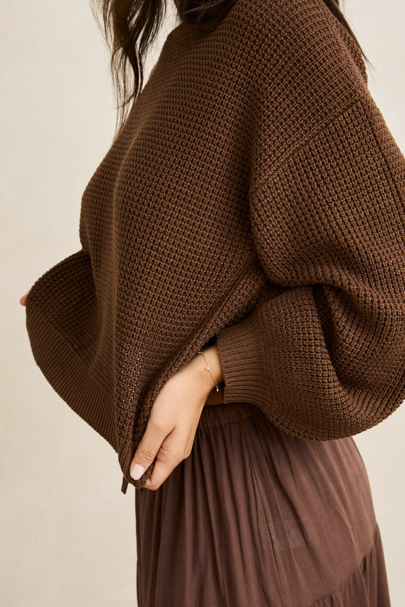Classic Knit Jumper Chocolate