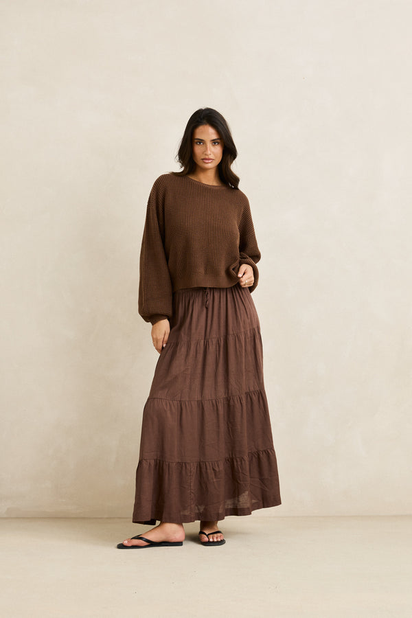 Classic Knit Jumper Chocolate