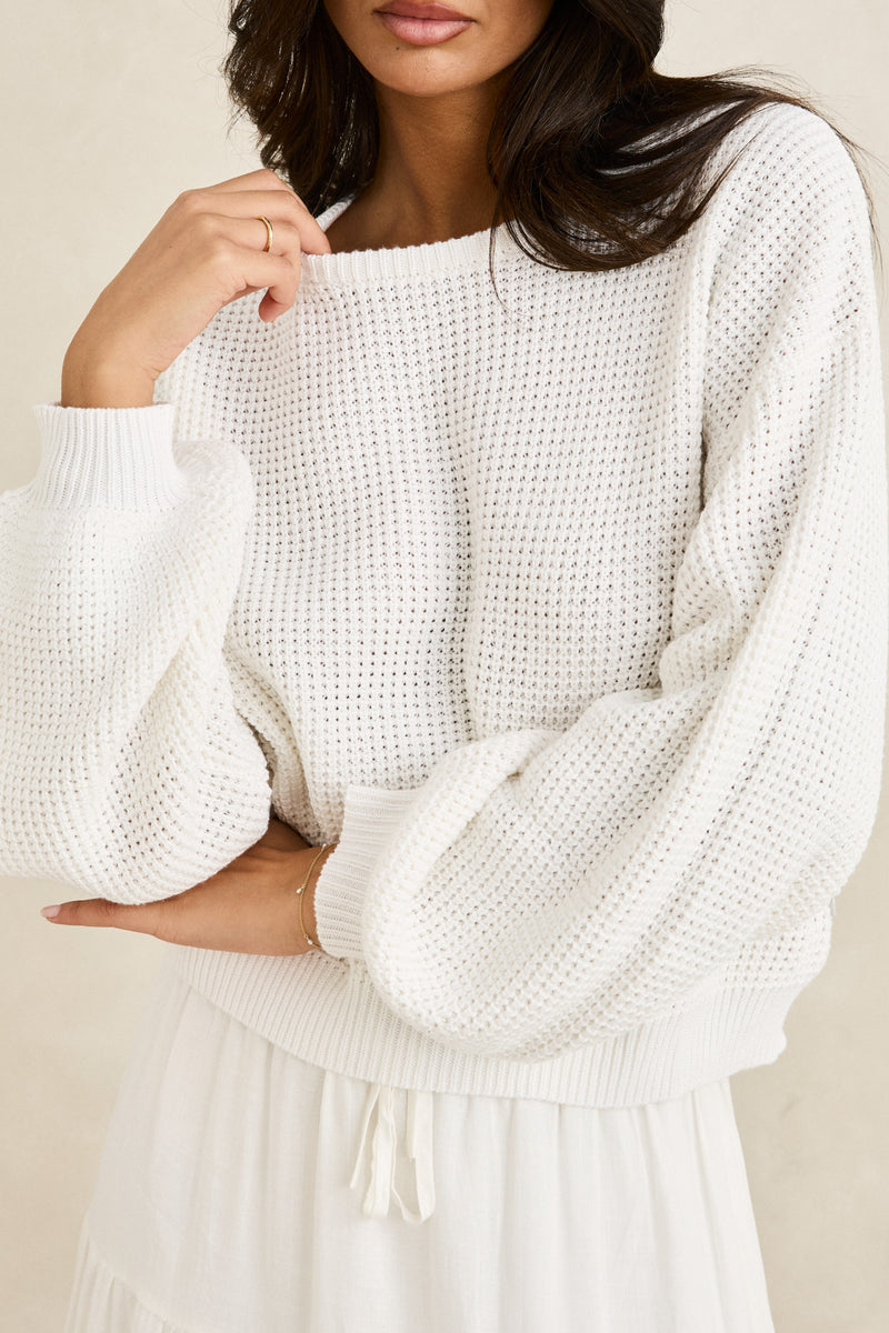 Classic Knit Jumper White