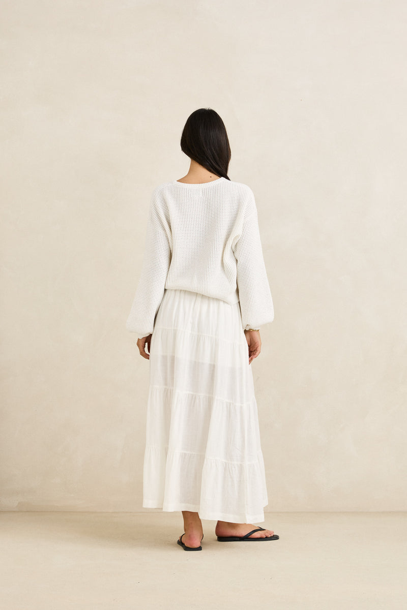 Classic Knit Jumper White