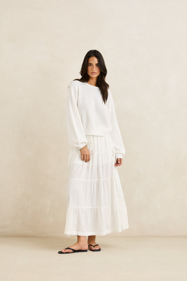 Classic Knit Jumper White