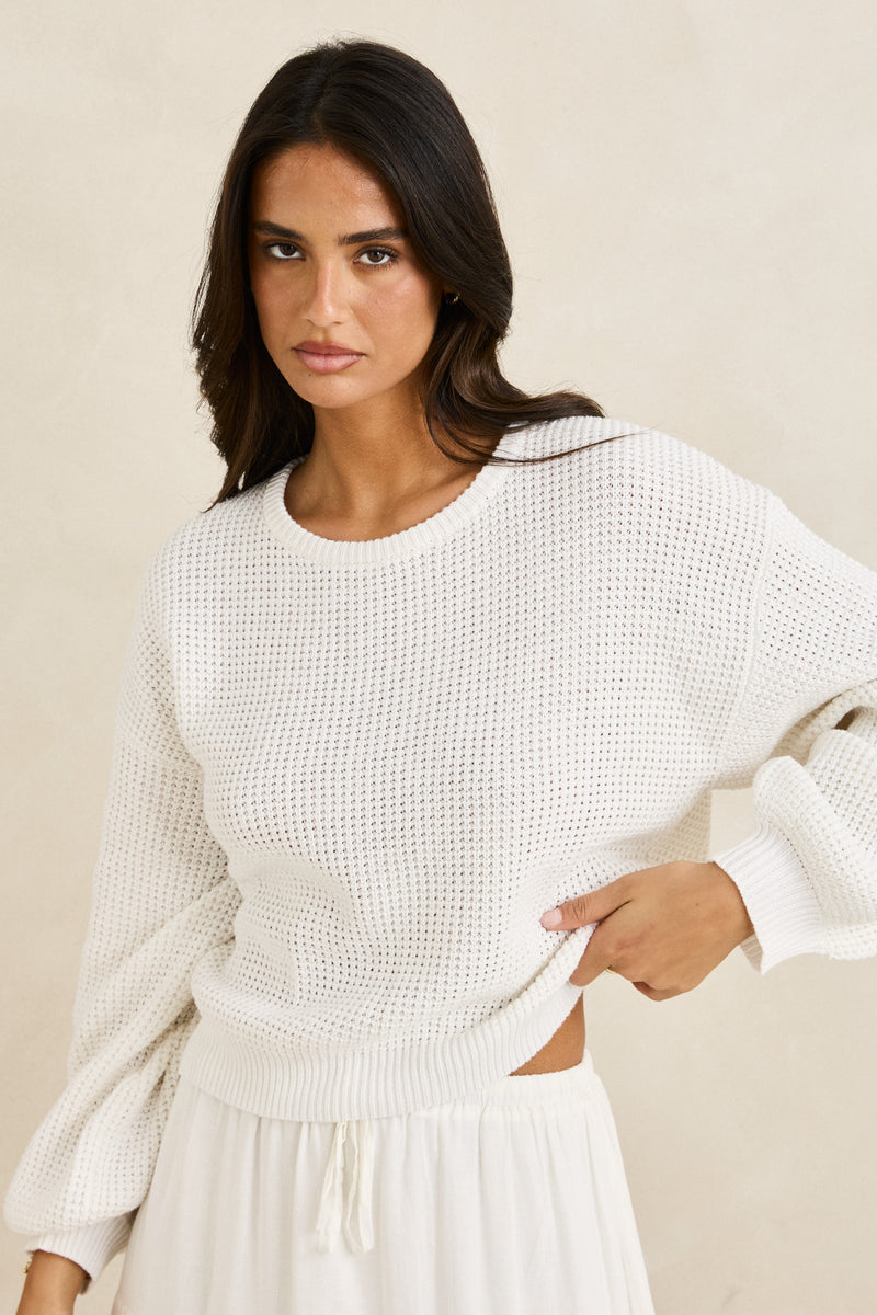 Classic Knit Jumper White