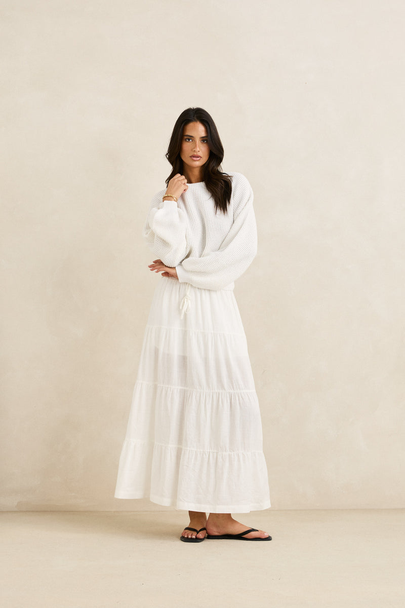 Classic Knit Jumper White