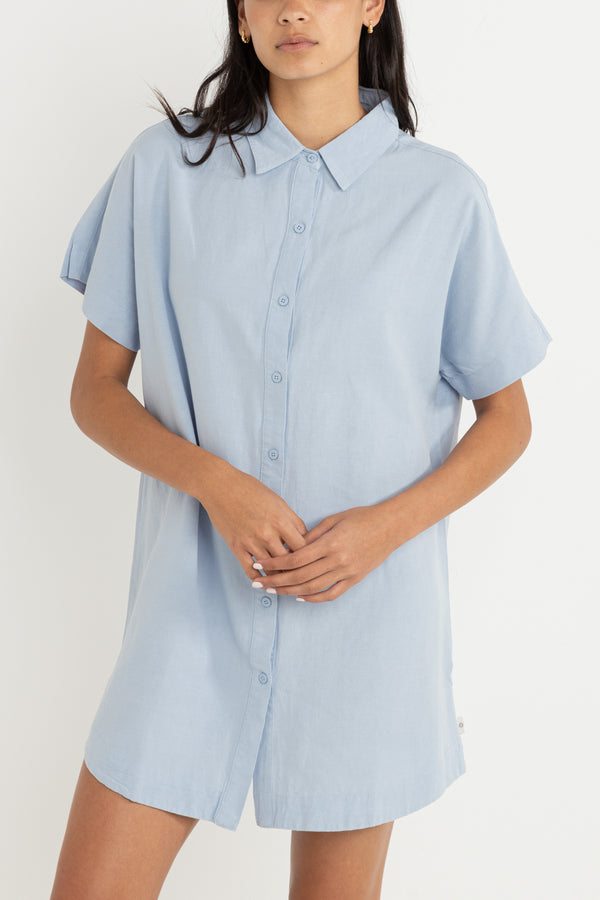 Classic Shirt Dress Blue