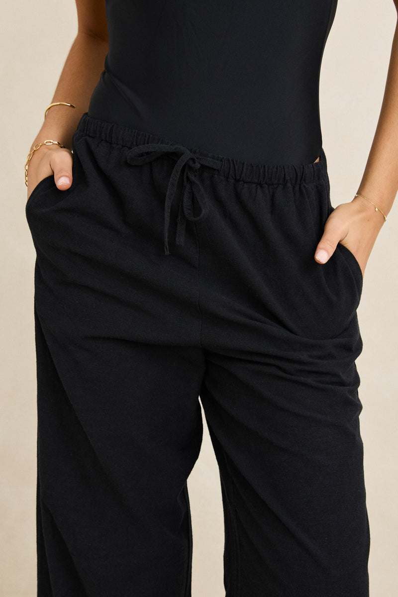 Classic Drawstring Pant Black
