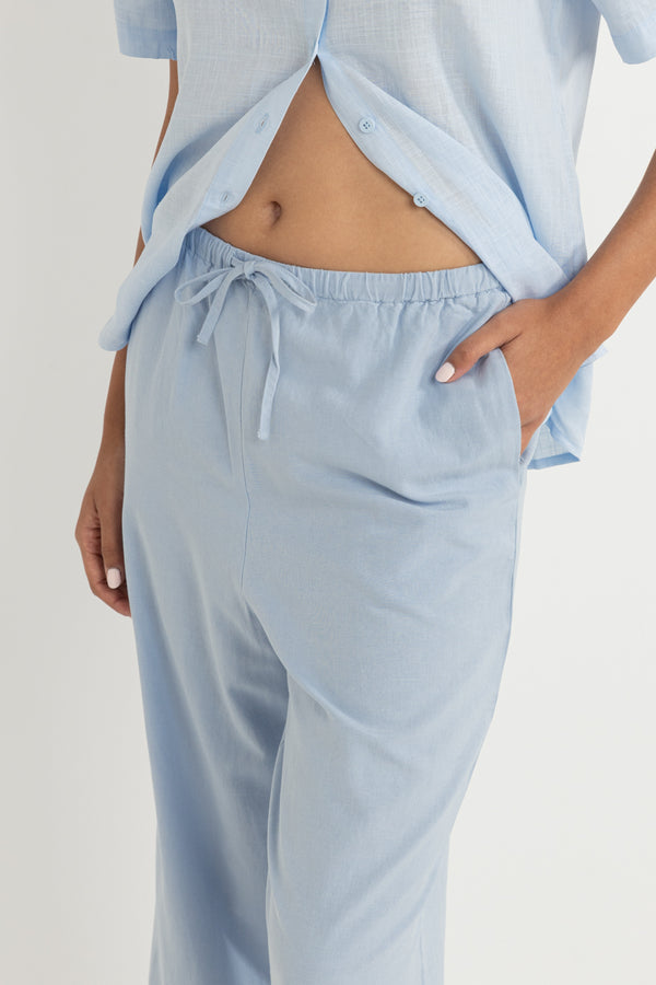 Classic Drawstring Pant Blue