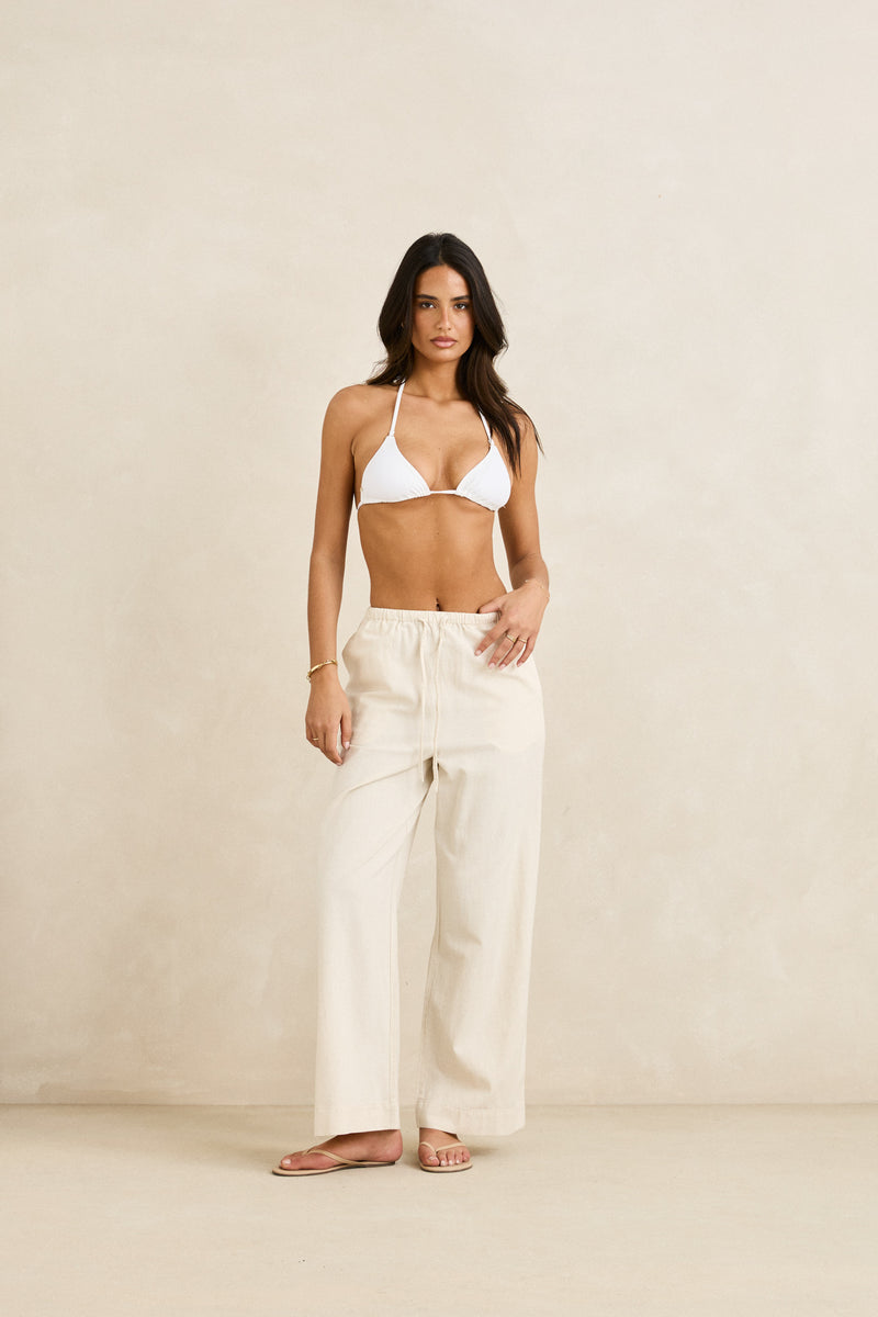 Classic Drawstring Pant Oat