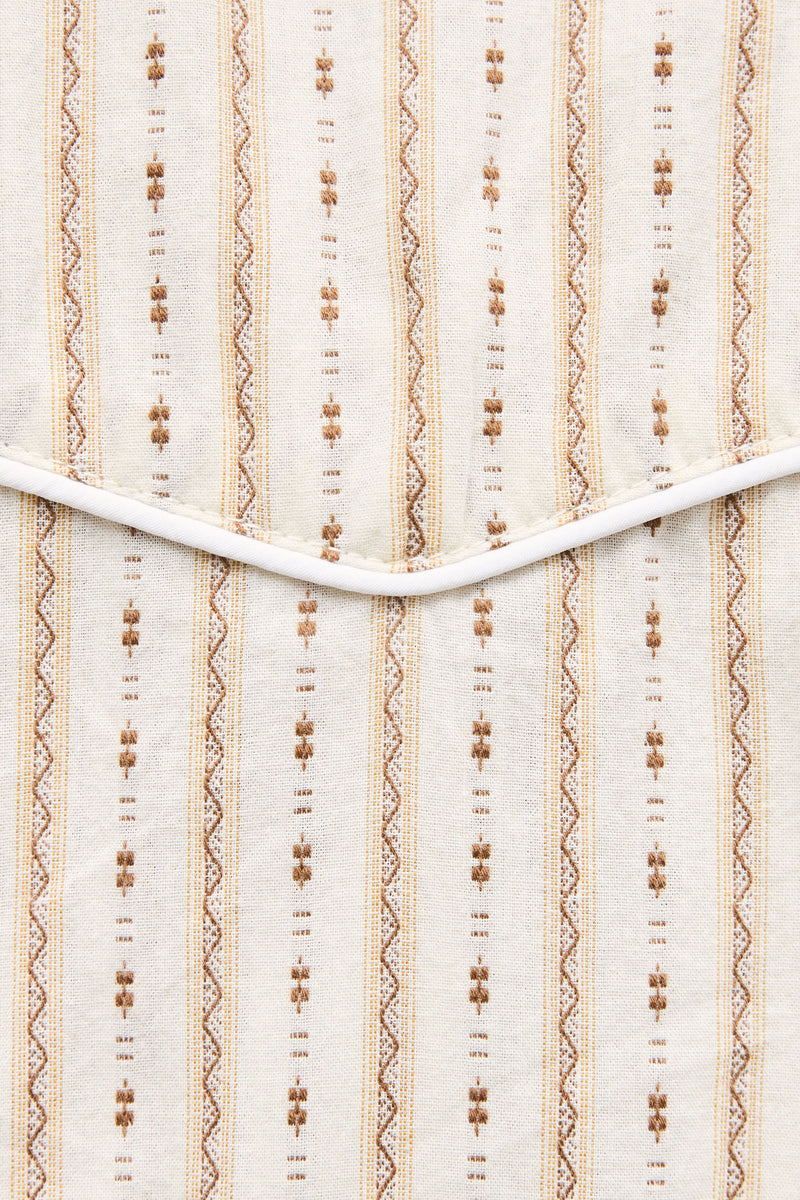 Lone Pine Stripe Ss Shirt Natural