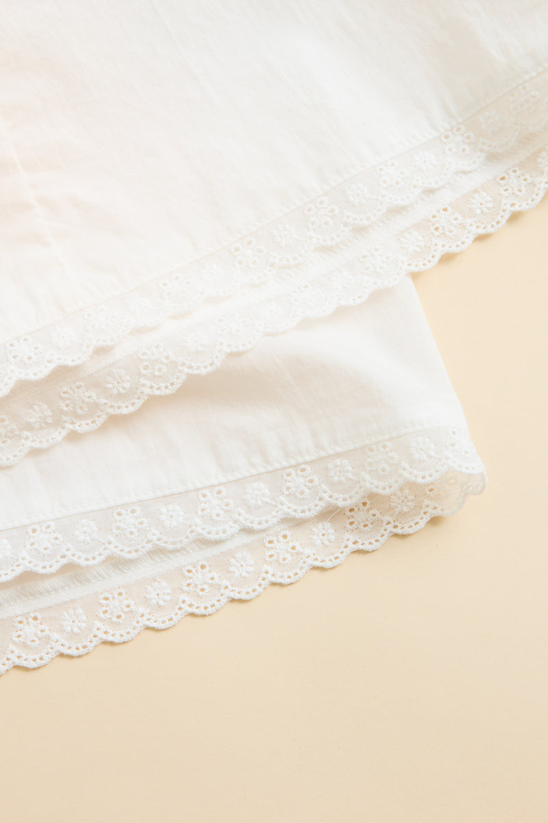 Mecah Billow Sleeve Top White