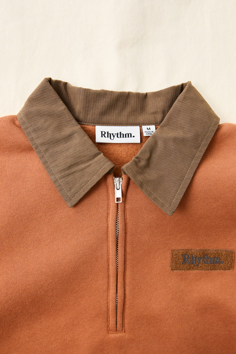 Sutton Quarter Zip Fleece Caramel