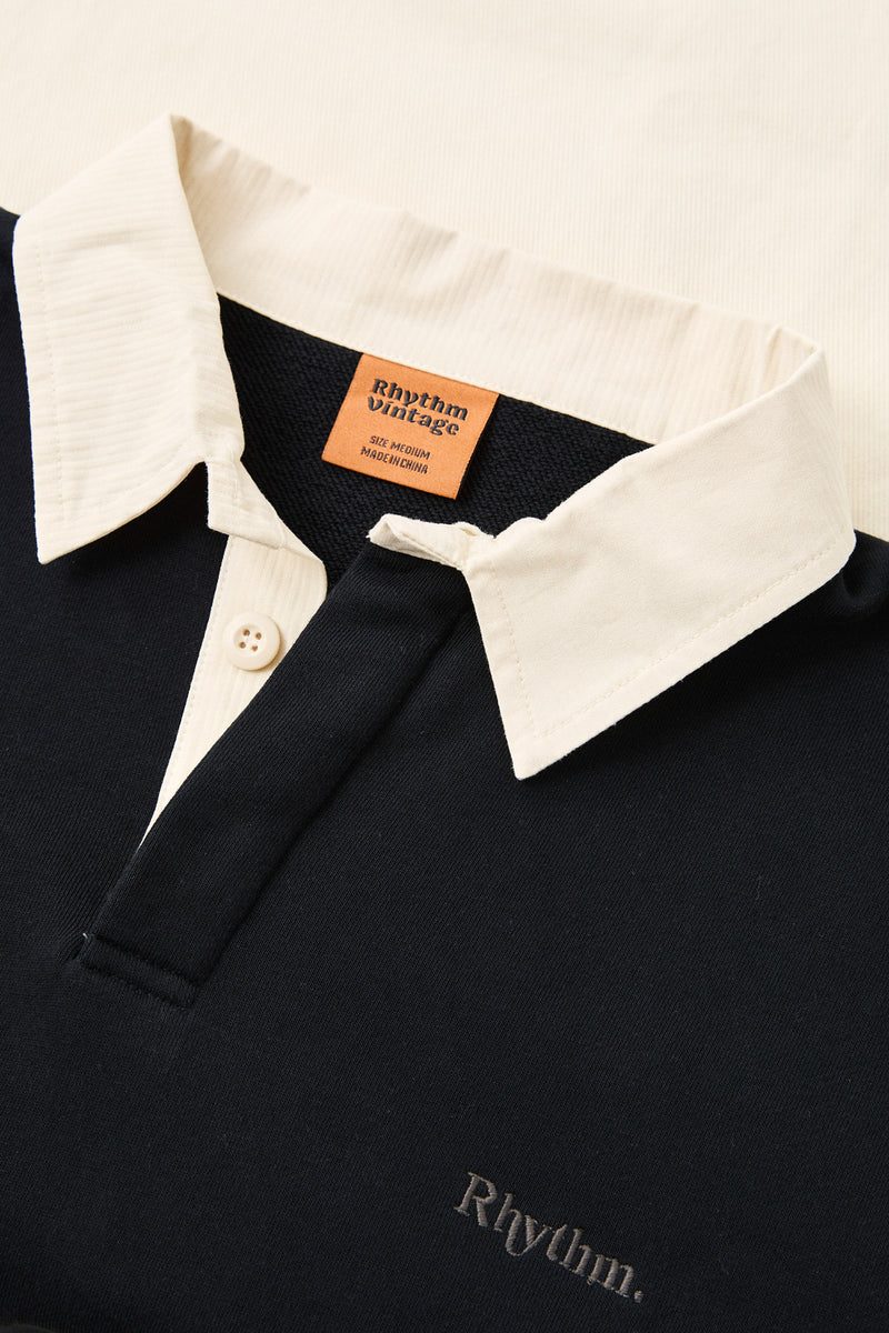 Vintage Rugby Polo Charcoal