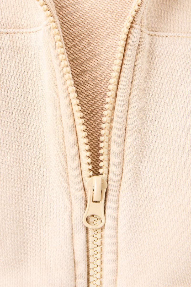 Sunwash Terry Full Zip Hoody Natural