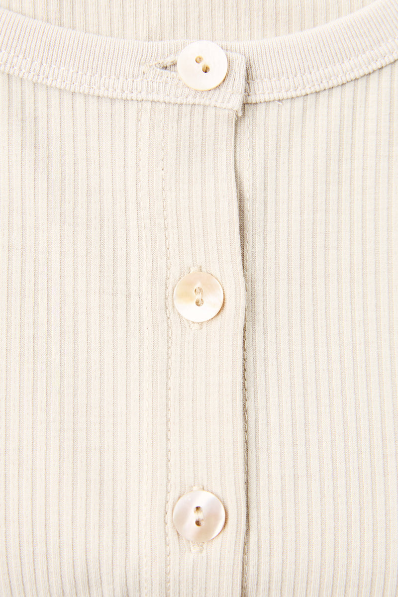 Petra Button Down Singlet Olive