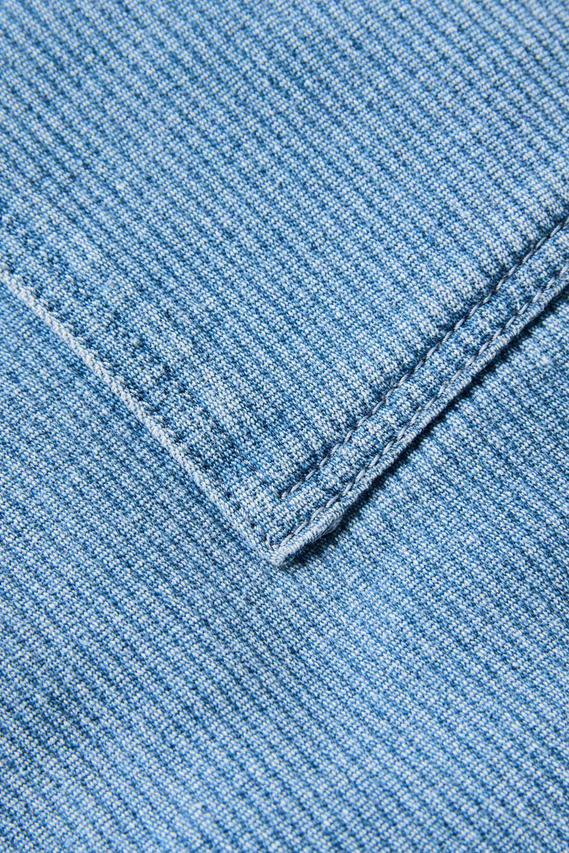 Textured Wale Worn Path Short Stone Wash