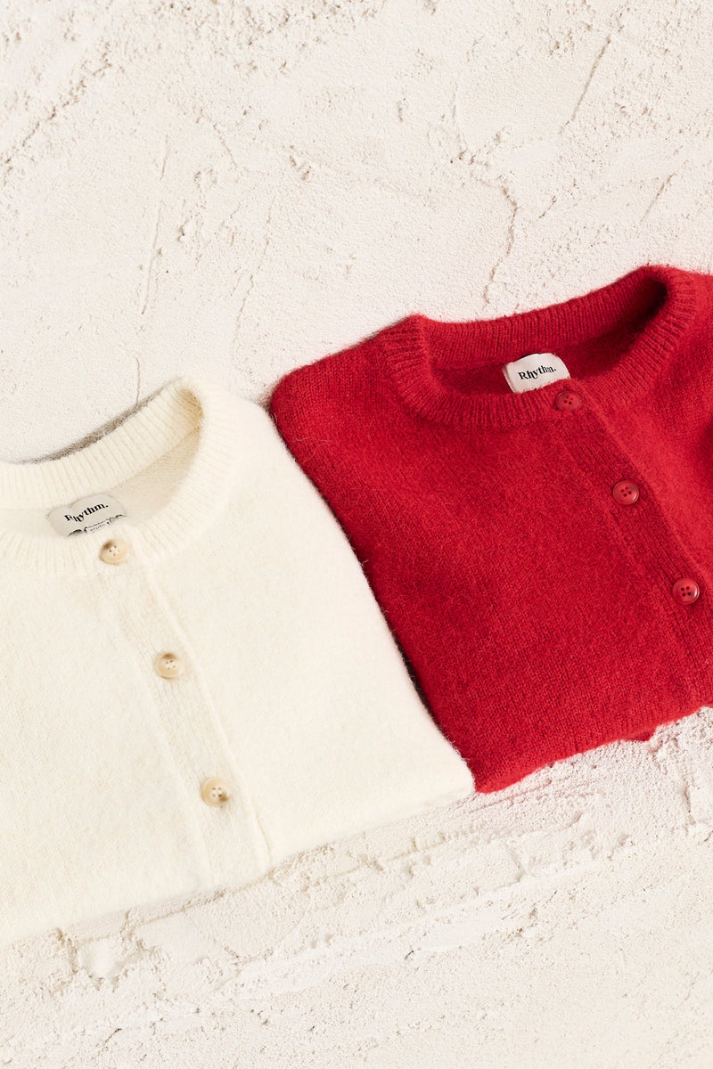 Estelle Fluffy Cardigan Cream