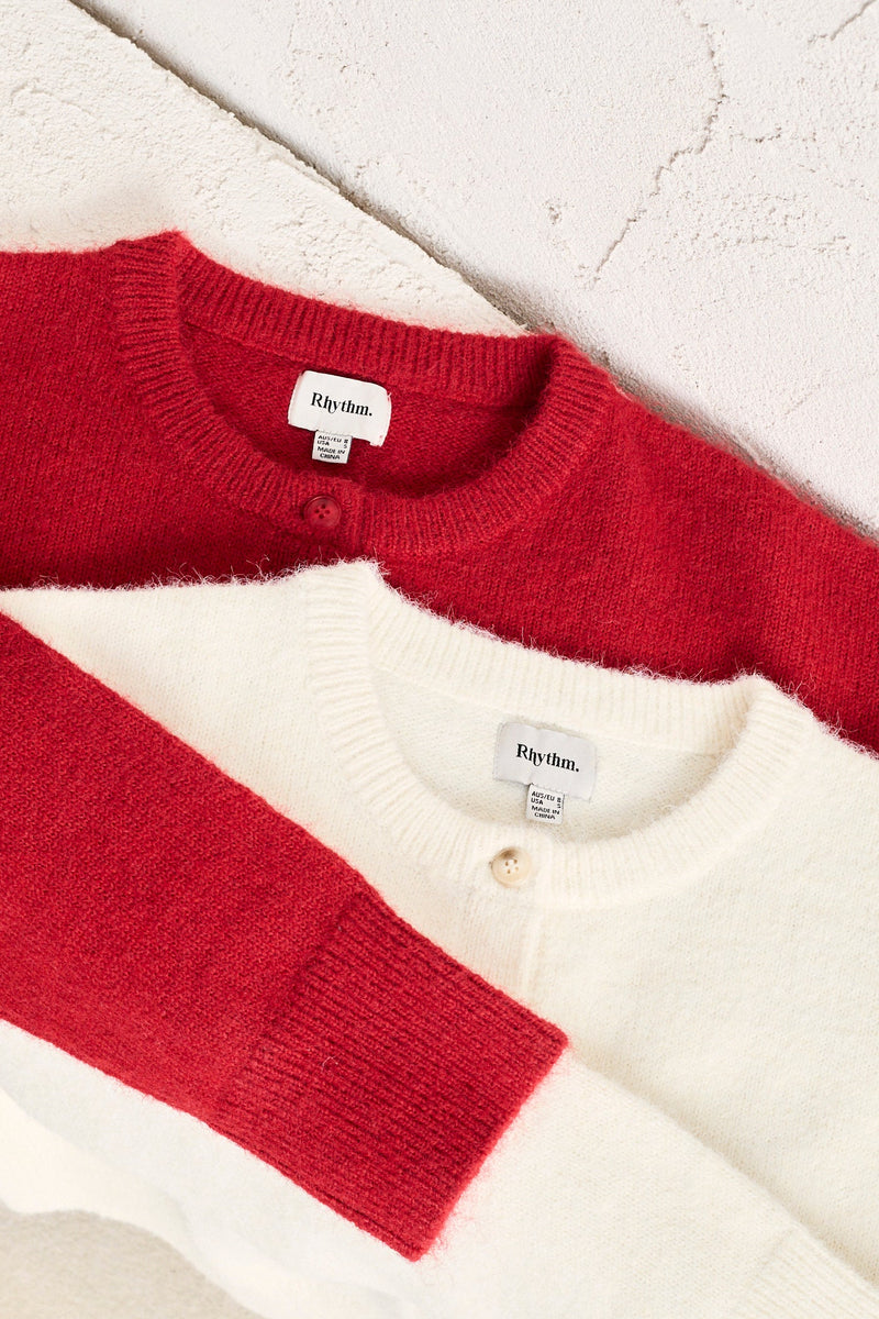 Estelle Fluffy Cardigan Cream