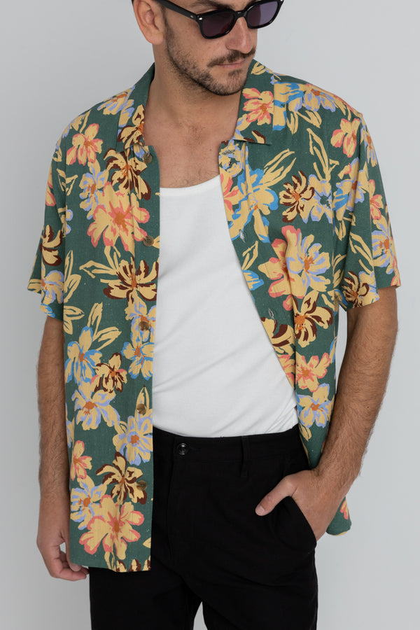 Holiday Floral Ss Shirt Jungle