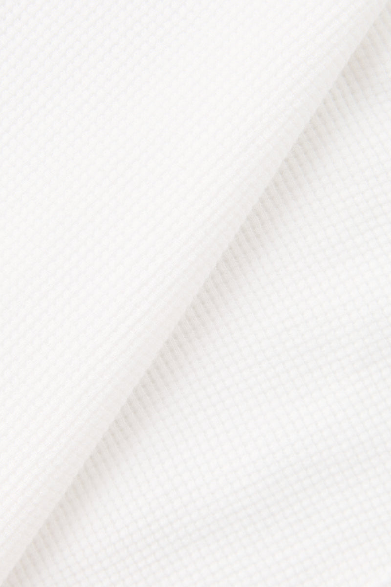 Waffle Long Sleeve  White