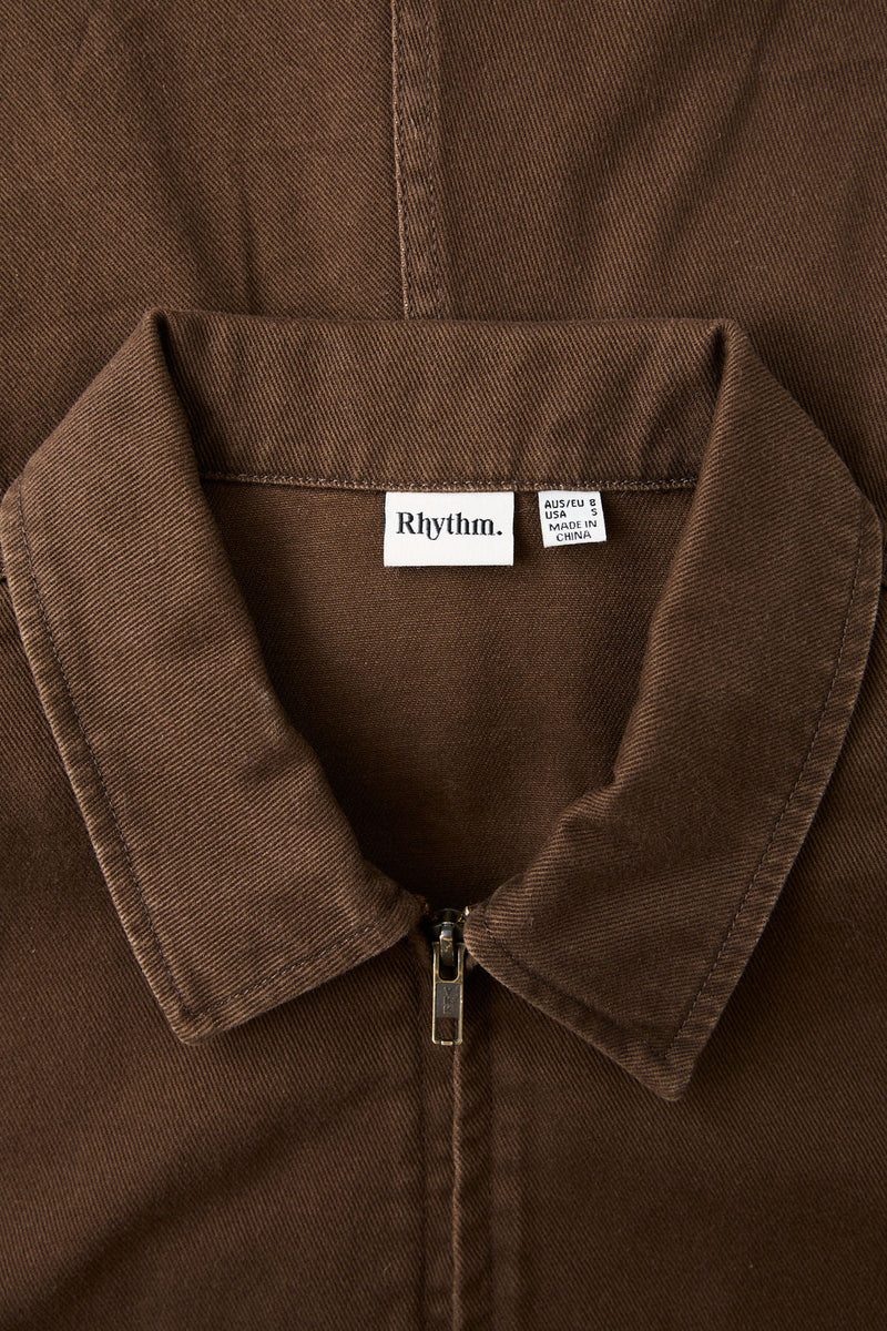 Capri Relaxed Cropped Jacket Cafe