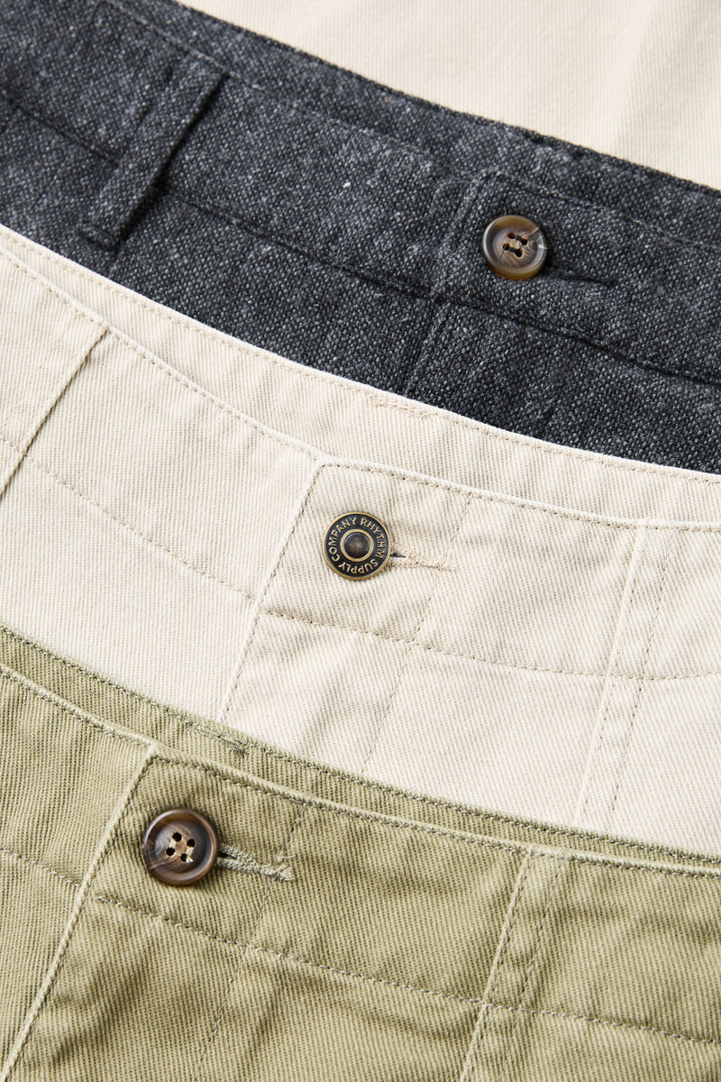 Double Pleat Tweed Trouser Granite