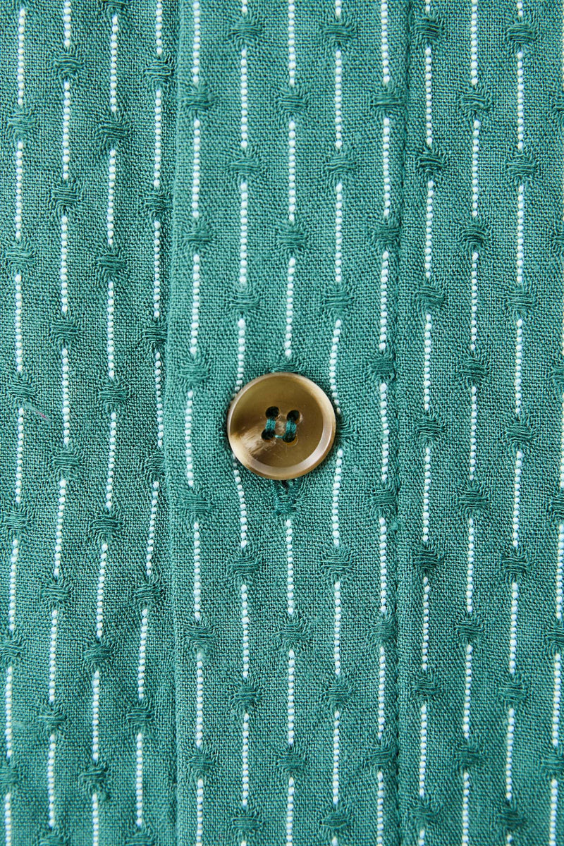Linen Float Stitch Ss Shirt Pine