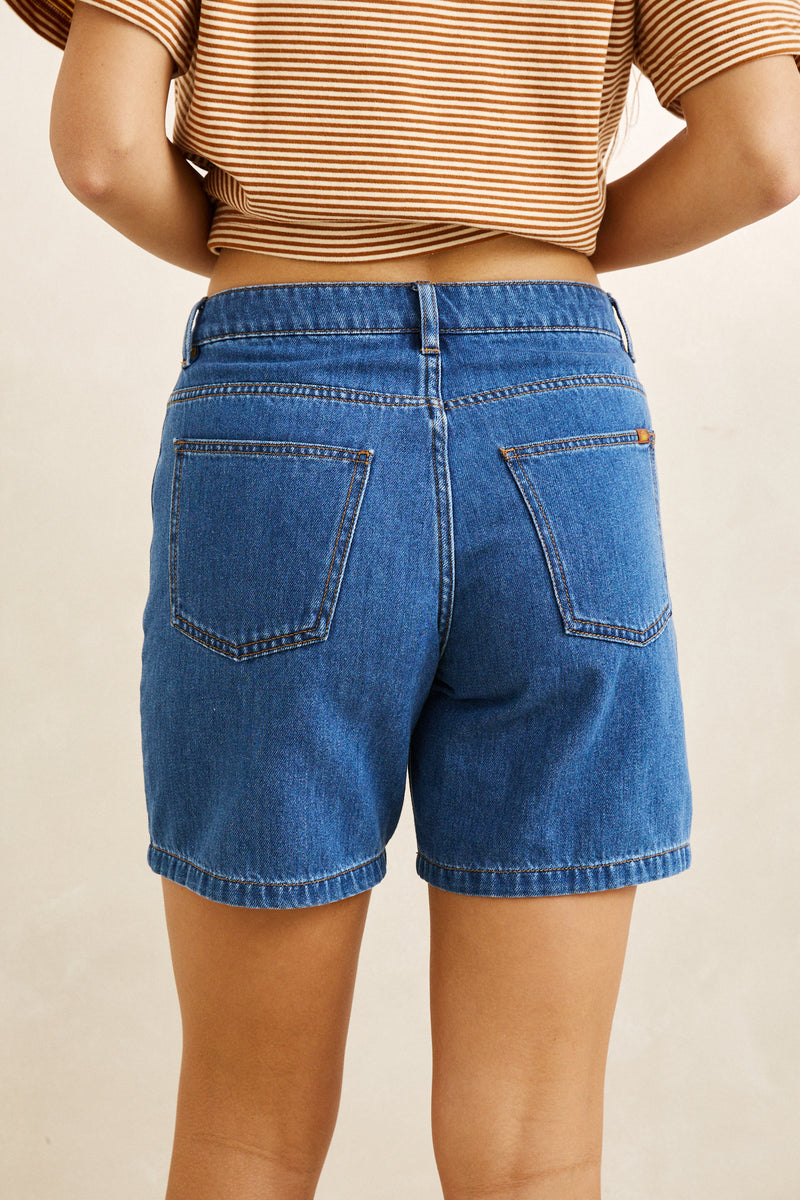 Essential Denim Short Blue