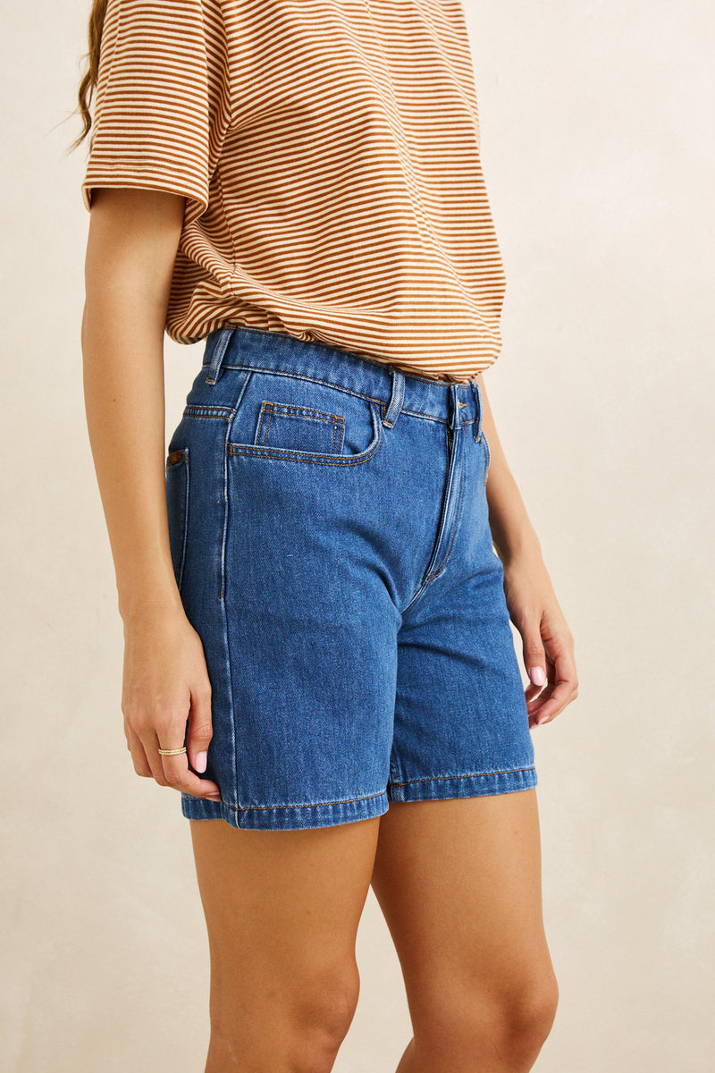 Essential Denim Short Blue