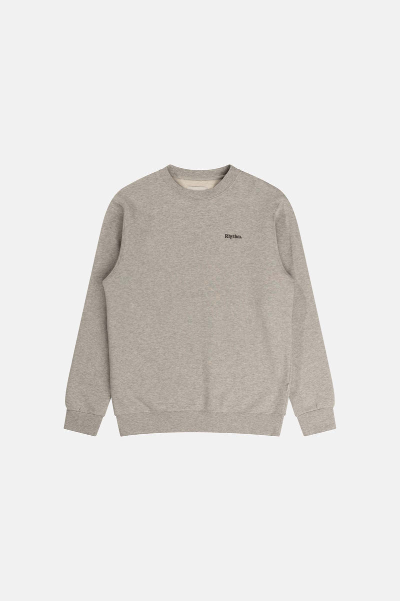 Brand Fleece Crew Grey Heather