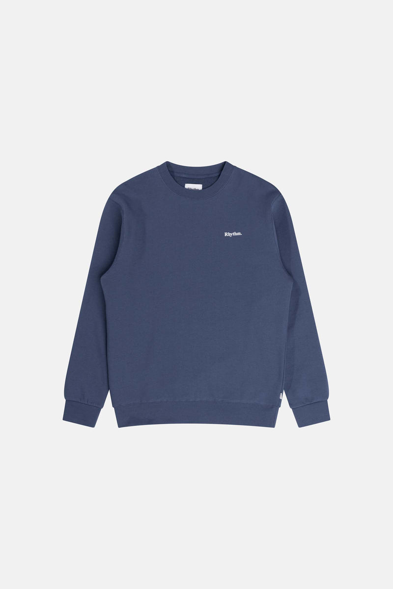 Brand Fleece Crew Navy