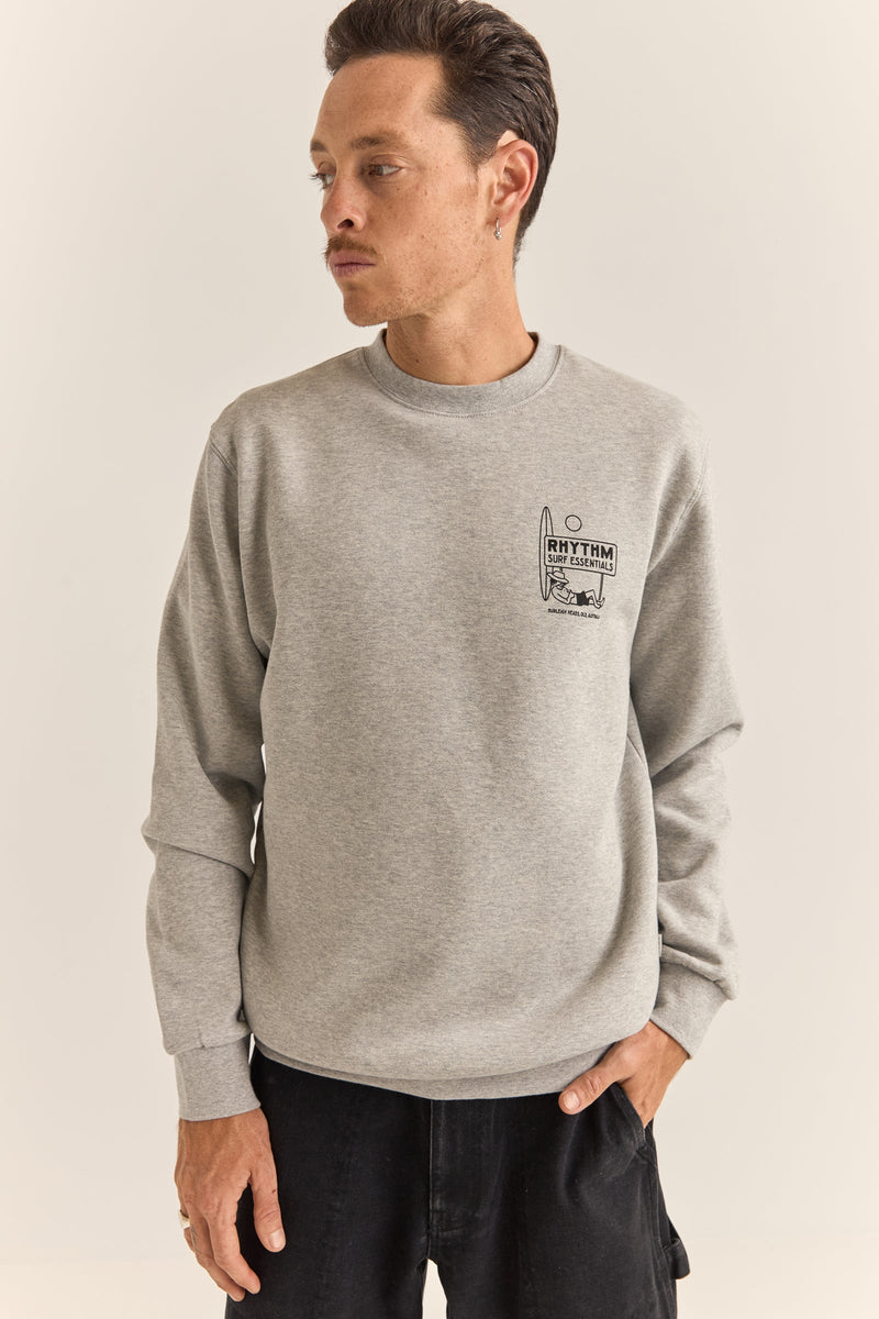 Siesta Fleece Crew Grey Heather